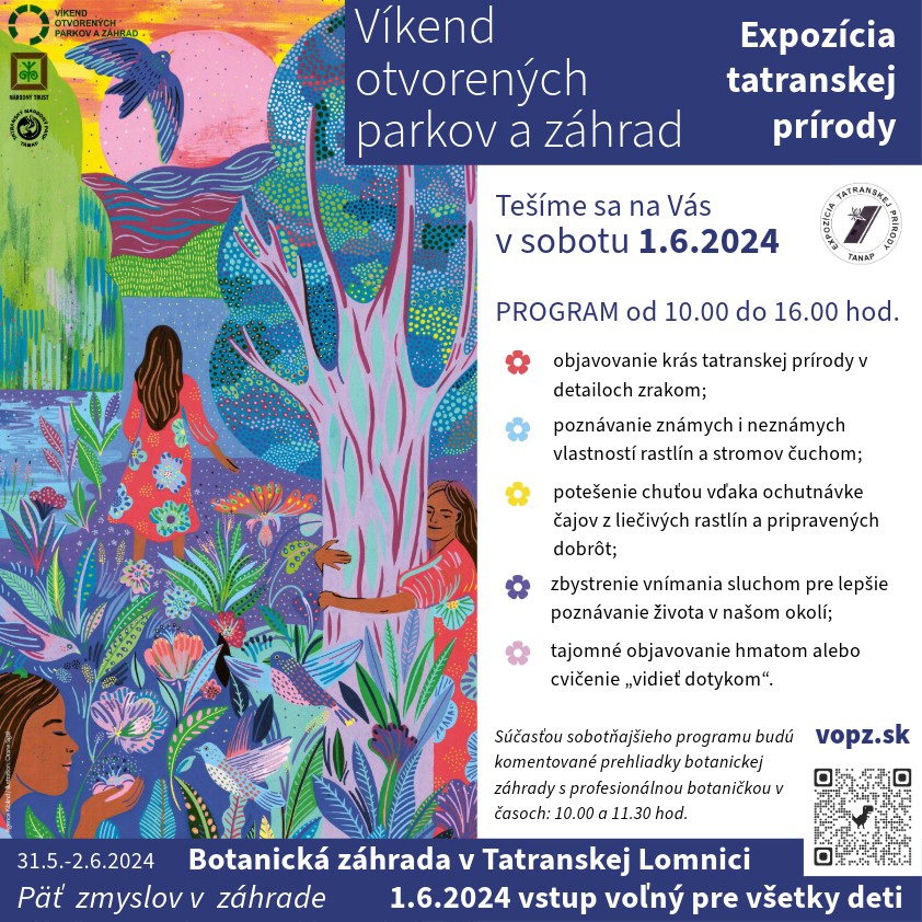 Víkend otvorených parkov a záhrad – Expozícia tatranskej prírody
