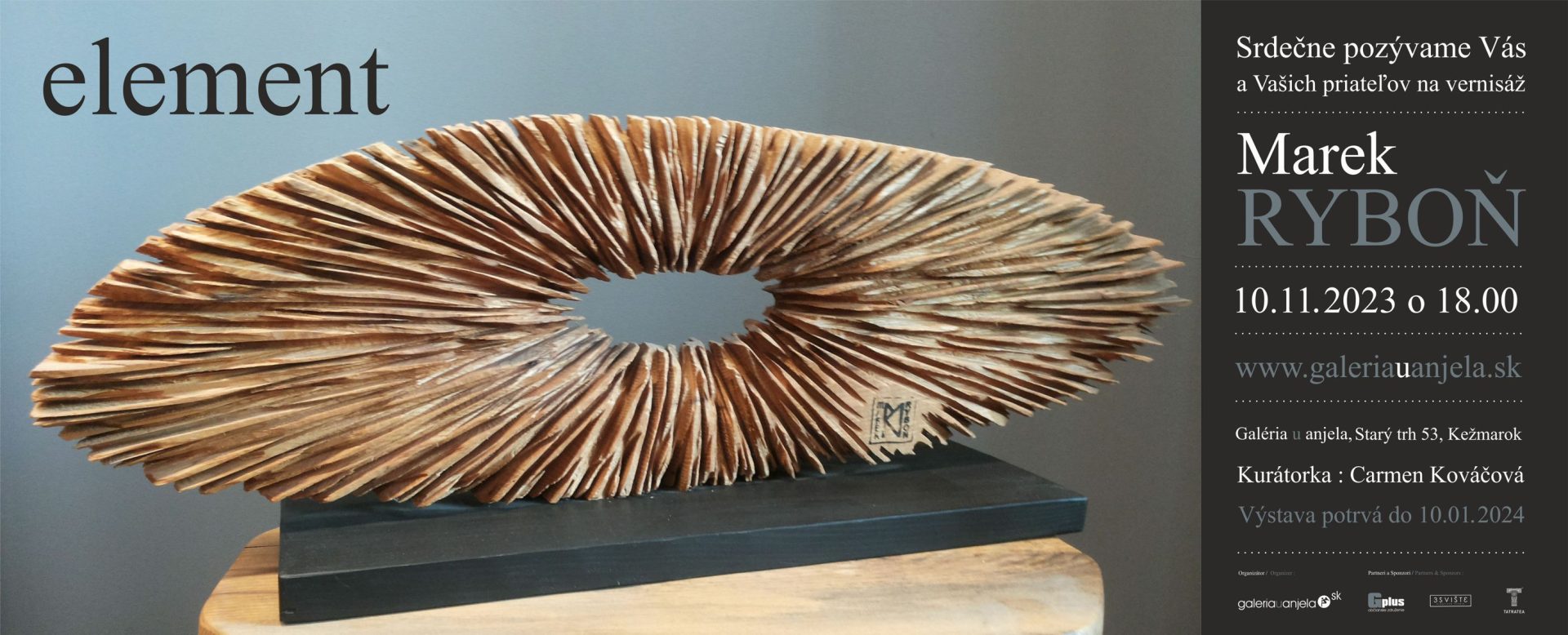 Výstava Marek Ryboň -Element