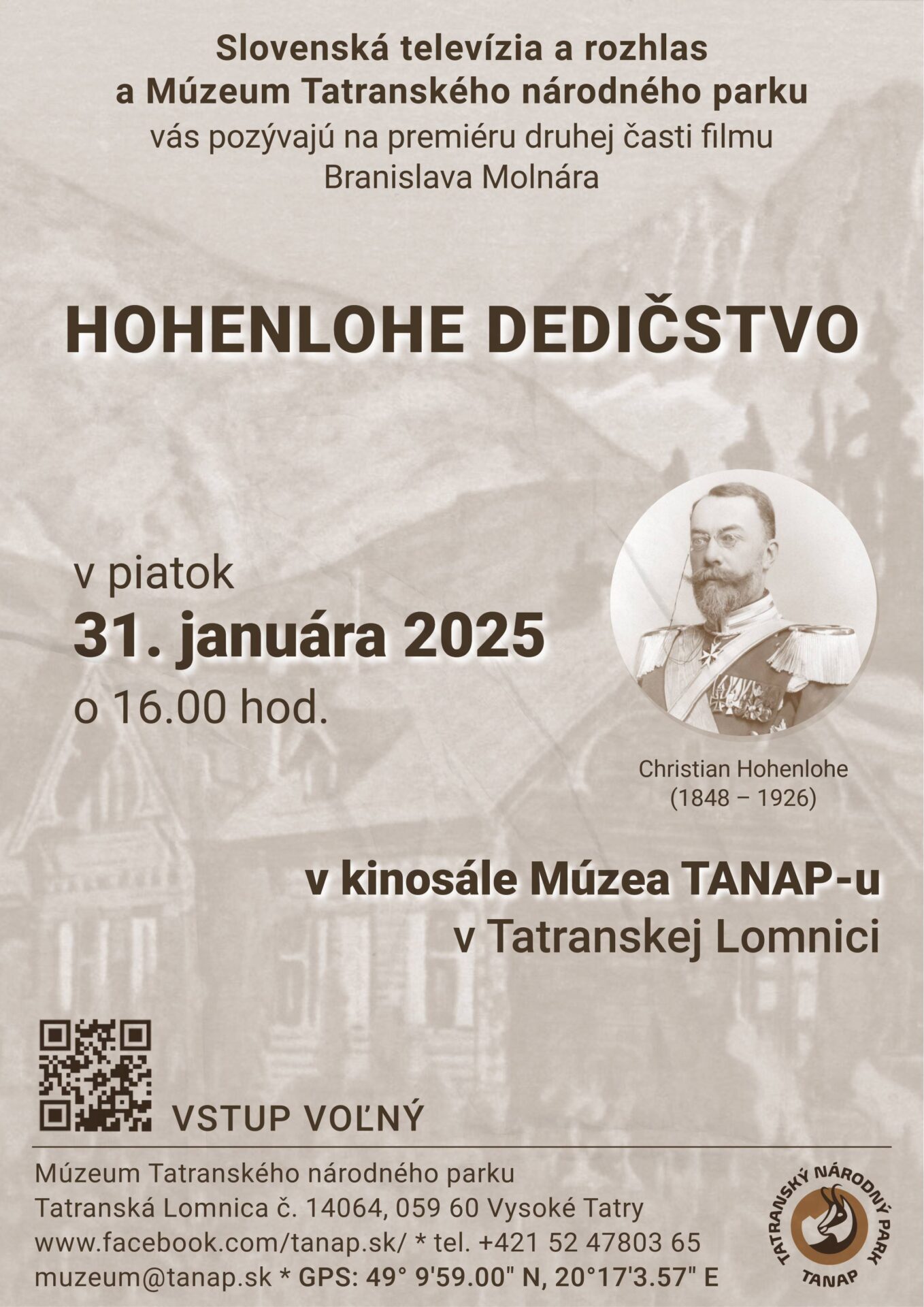 Premietanie filmu HOHENLOHE DEDIČSTVO