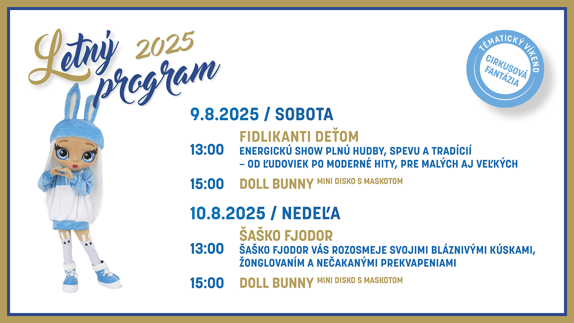 Letný program v AquaCity Poprad