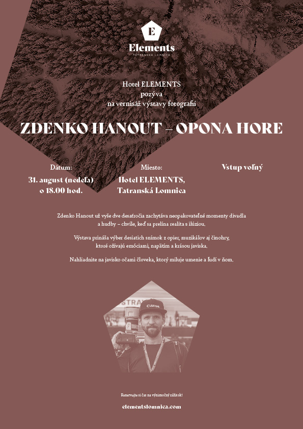 Výstava fotografií ZDENKO HANOUT:OPONA HORE