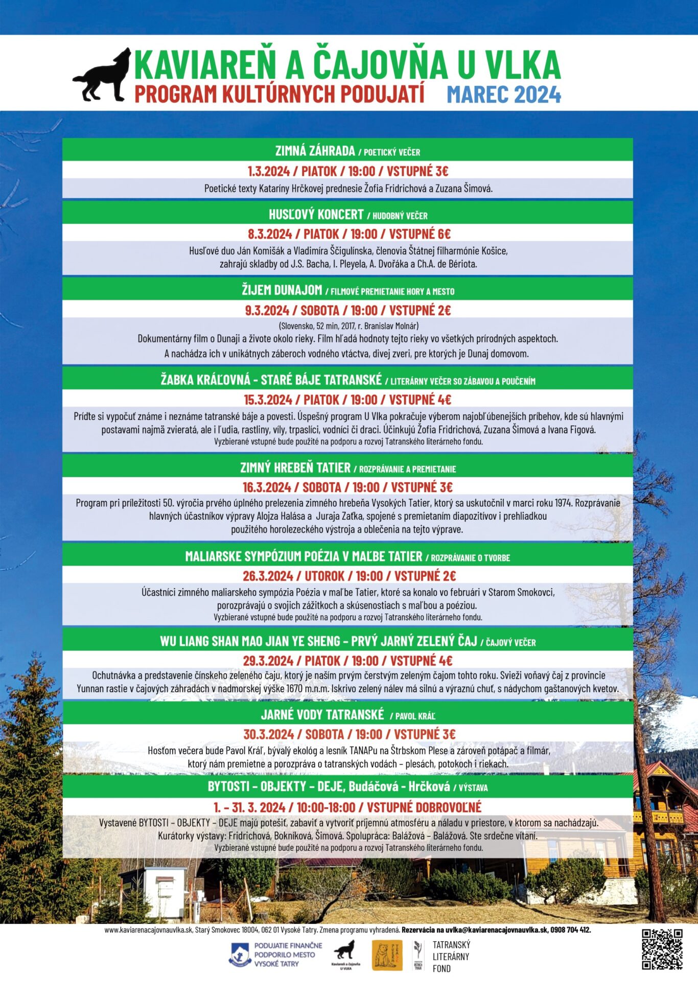 Poetický večer  ZIMNÁ ZÁHRADA