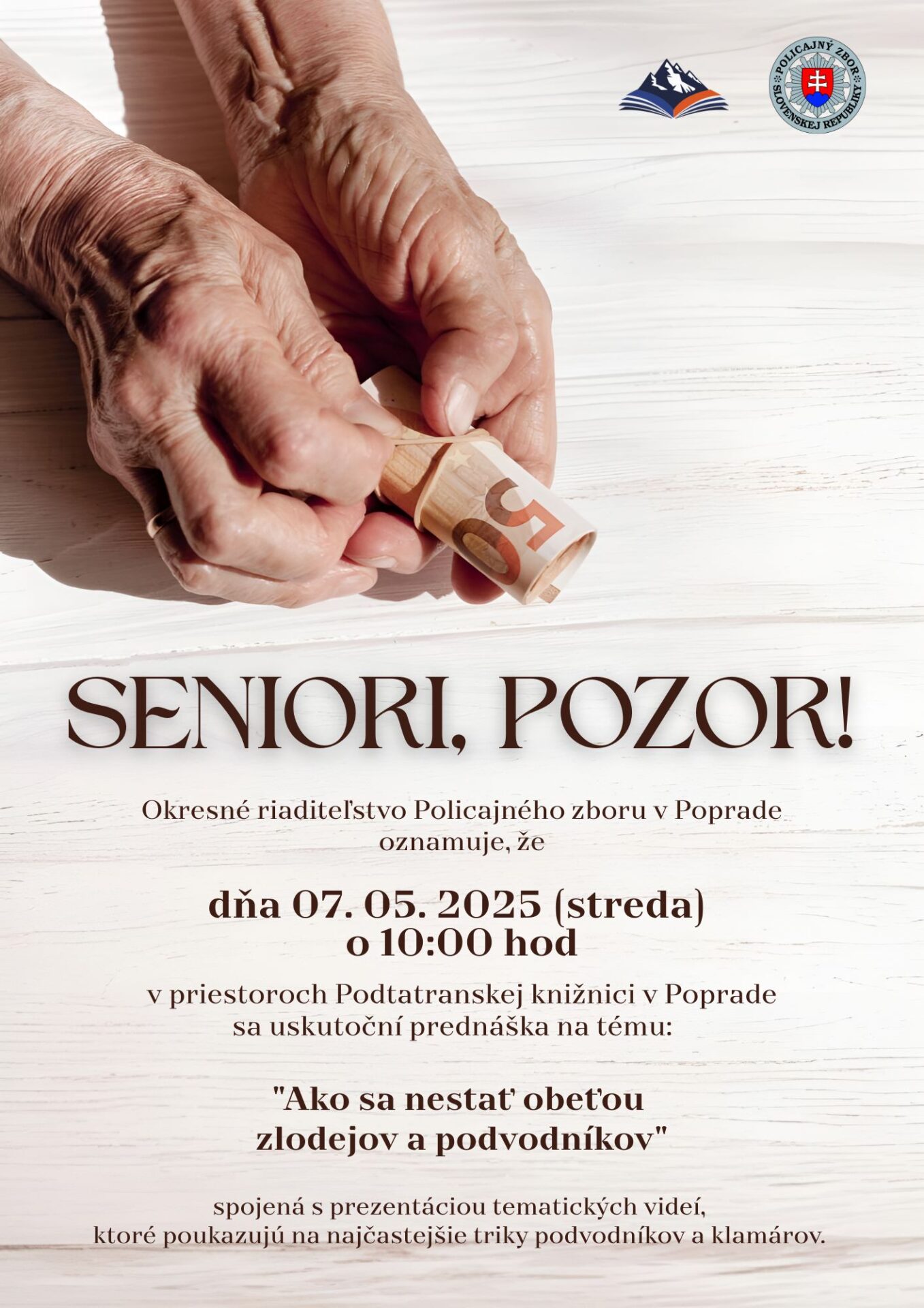 Seniori, pozor!