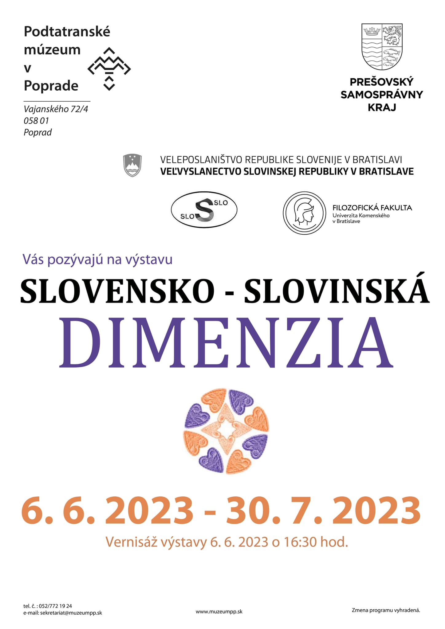 Výstava  SLOVENSKO – SLOVINSKÁ DIMENZIA