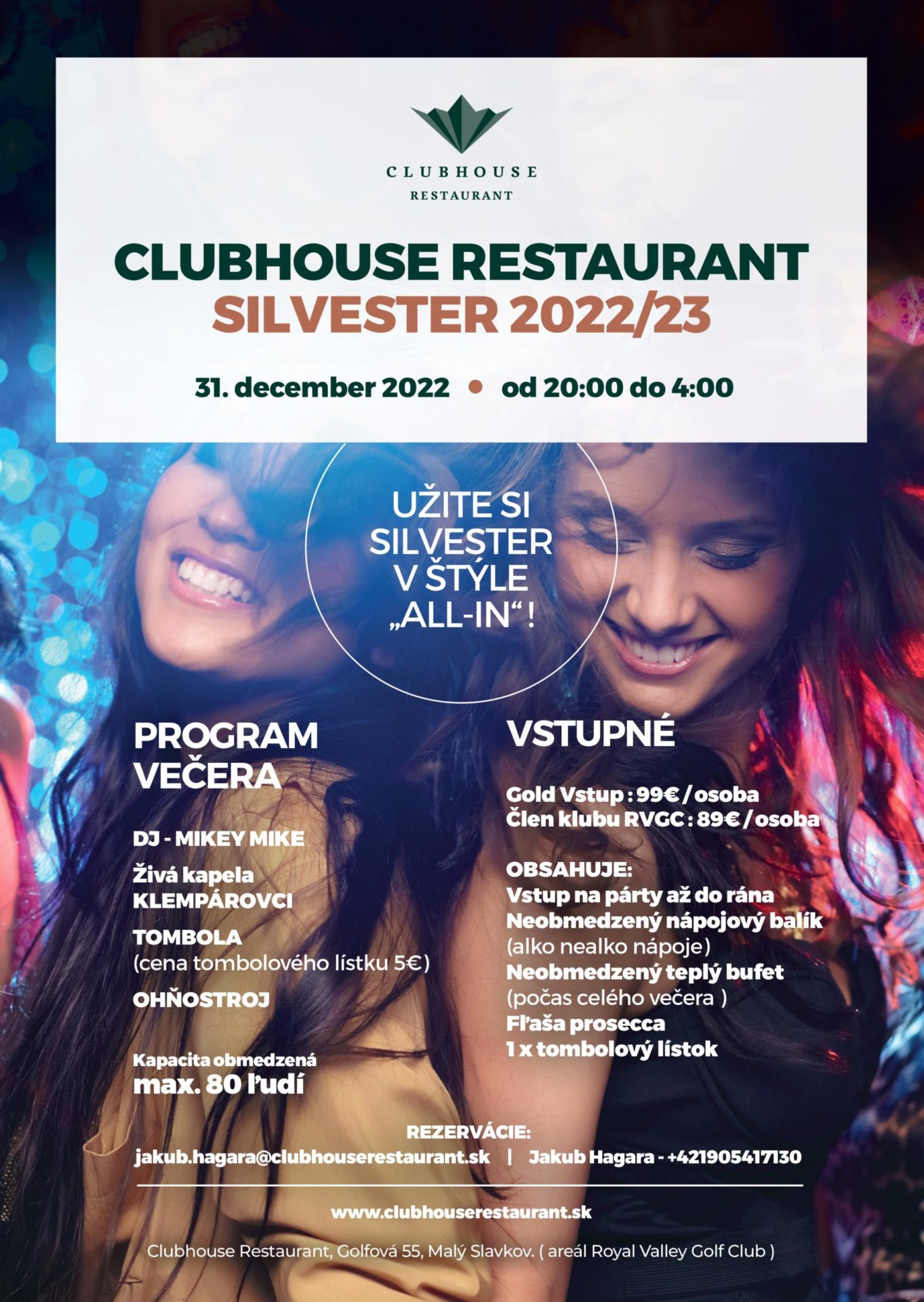 Silvester 2022/23 v CLUBHOUSE RESTAURANT