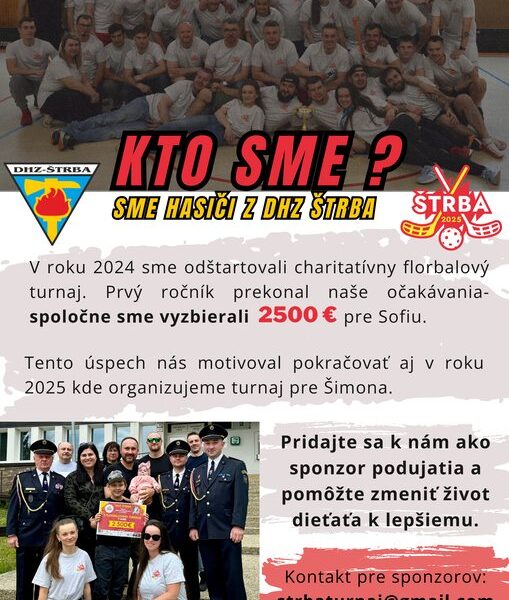 Charitatívny floorbalový turnaj v Štrbe