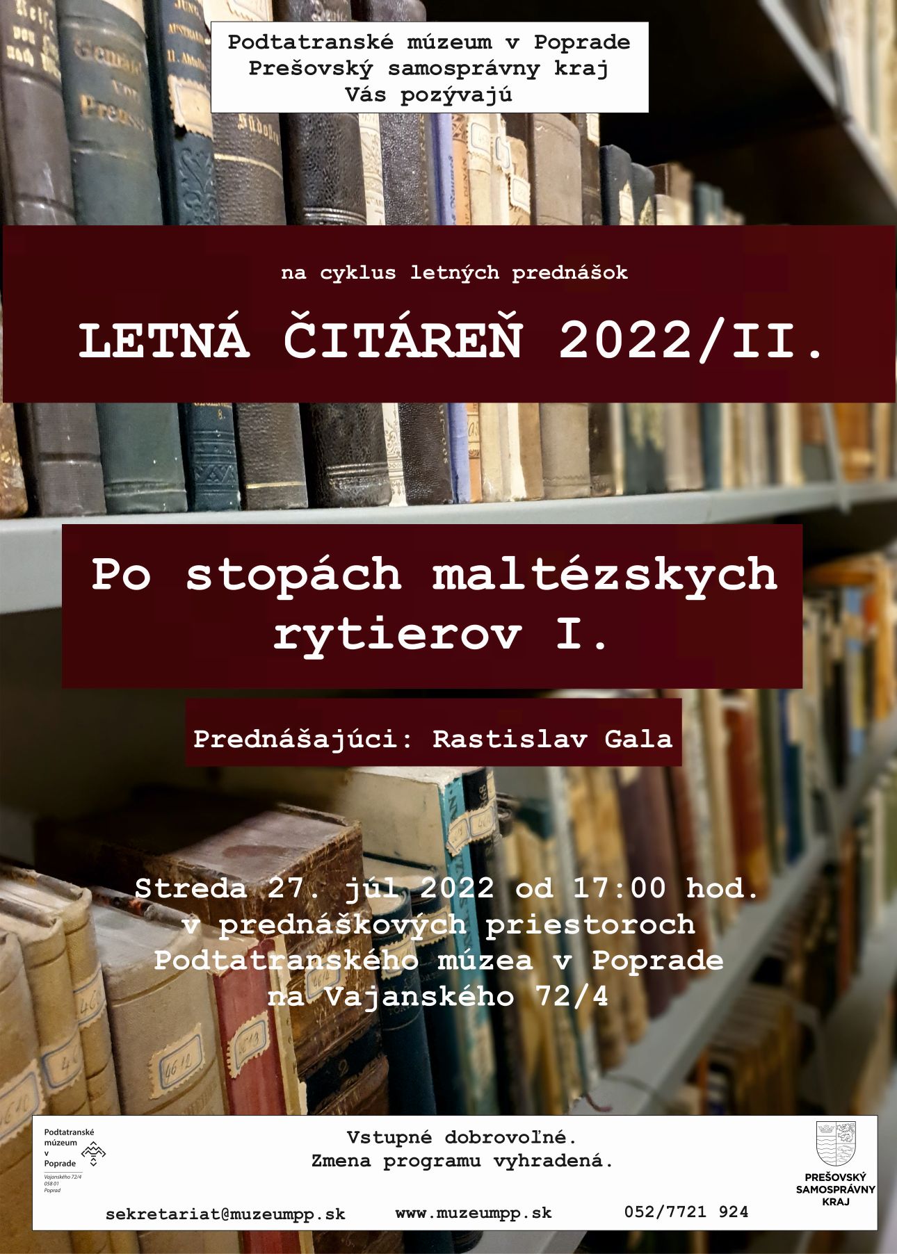 Po stopách maltézskych rytierov I.