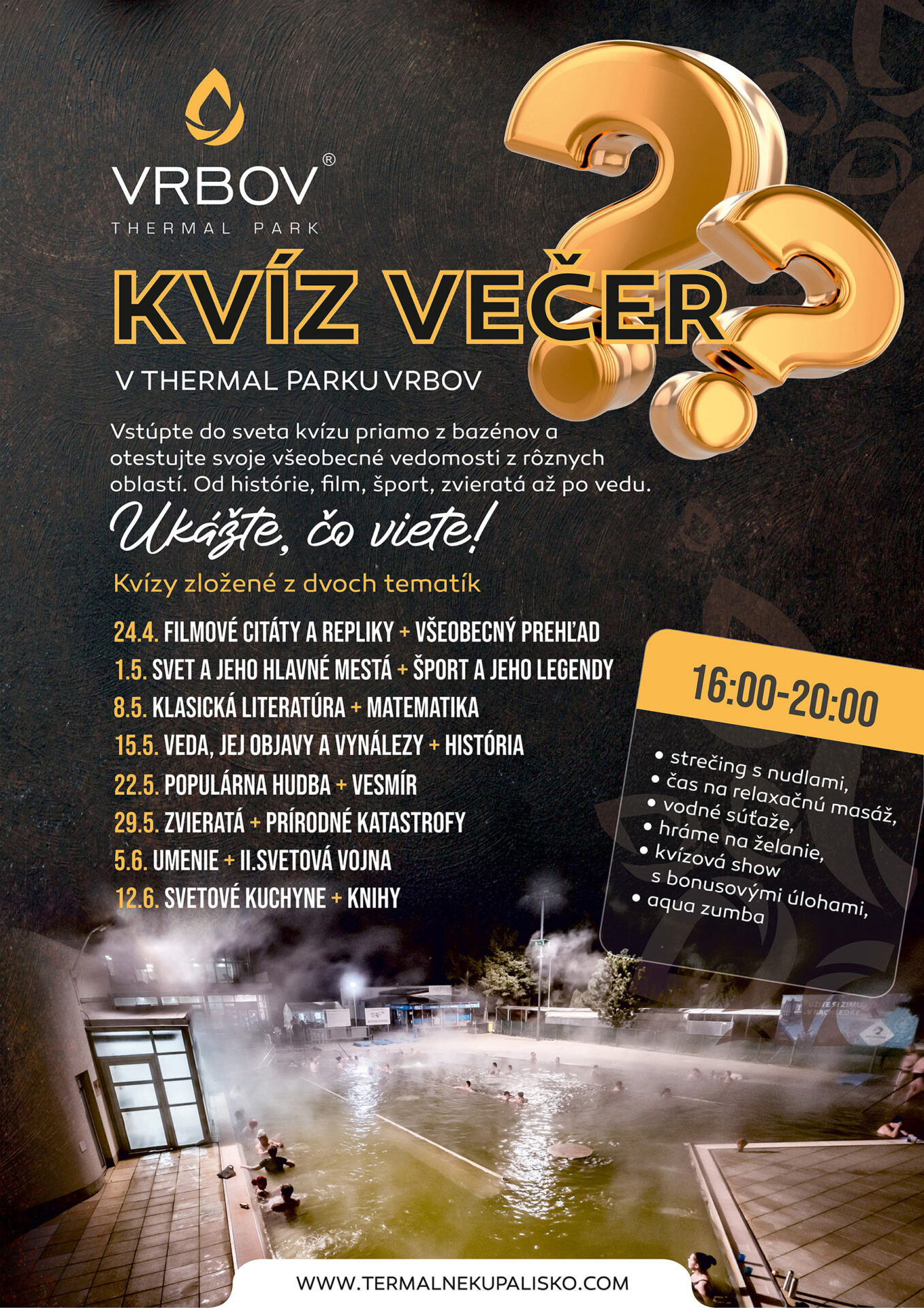 Kvíz večer s Thermal parkom Vrbov