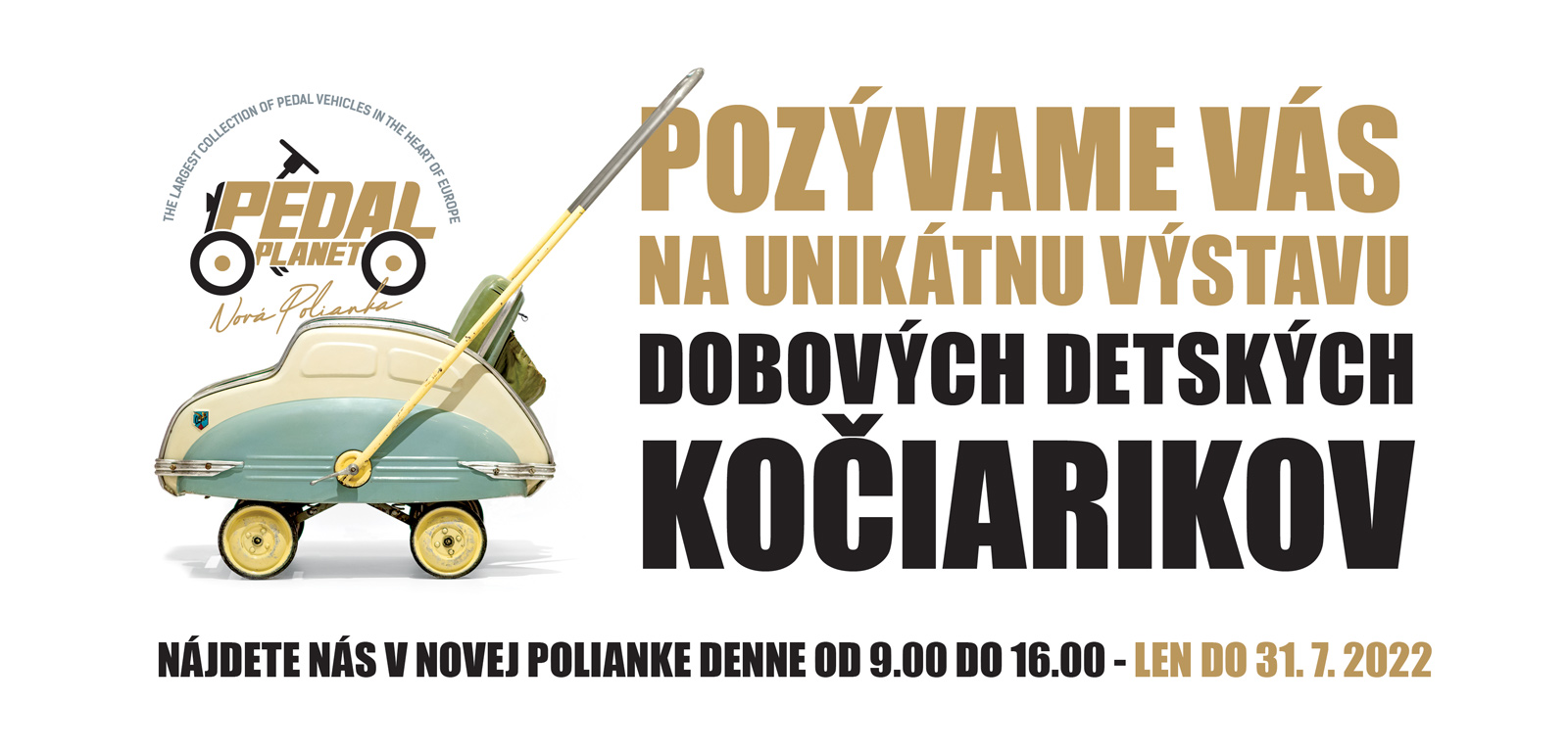 Výstava dobových detských kočiarikov