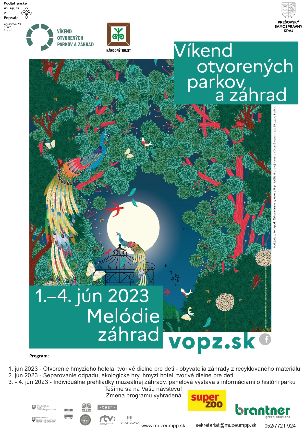 Víkend otvorených parkov a záhrad