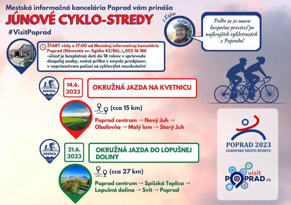 Júnová CYKLO-STREDA – Okružná jazda na Kvetnicu