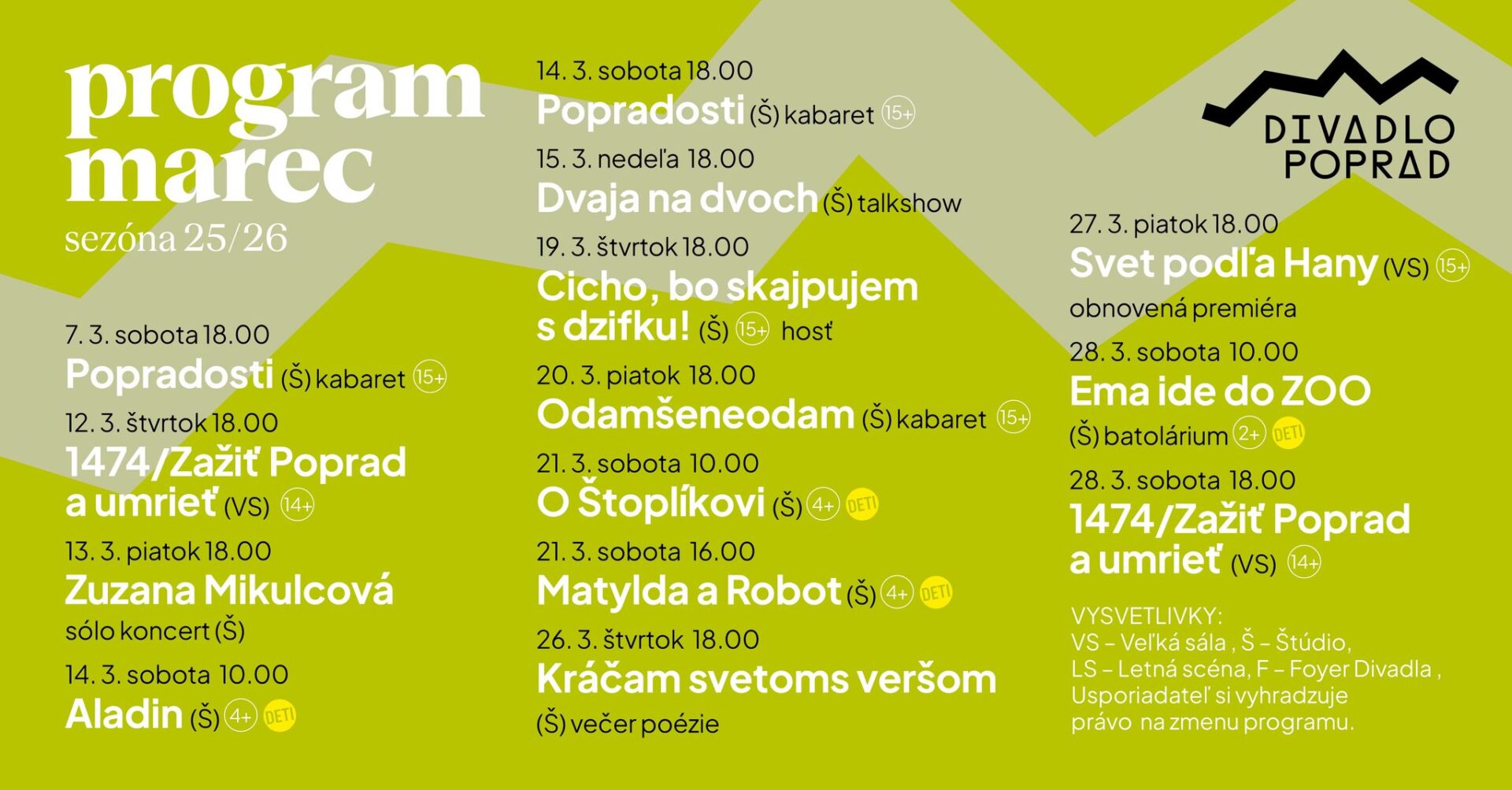 Marec v Divadle Poprad