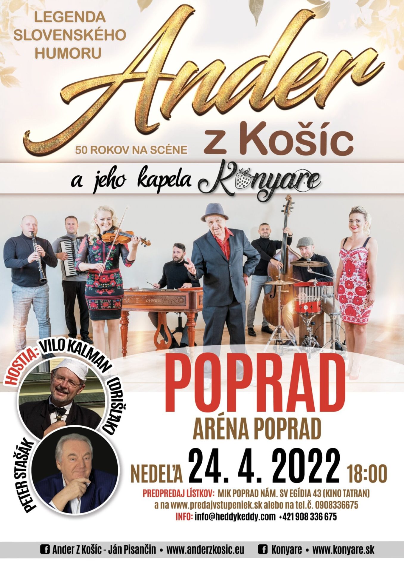 Ander z Košíc + KONYARE 50 rokov na scéne