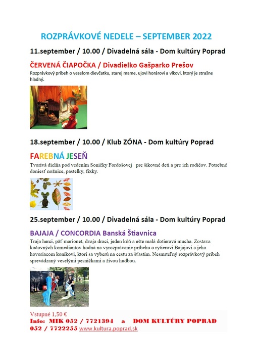 Pre deti Concordia Banská Štiavnica: Bajaja