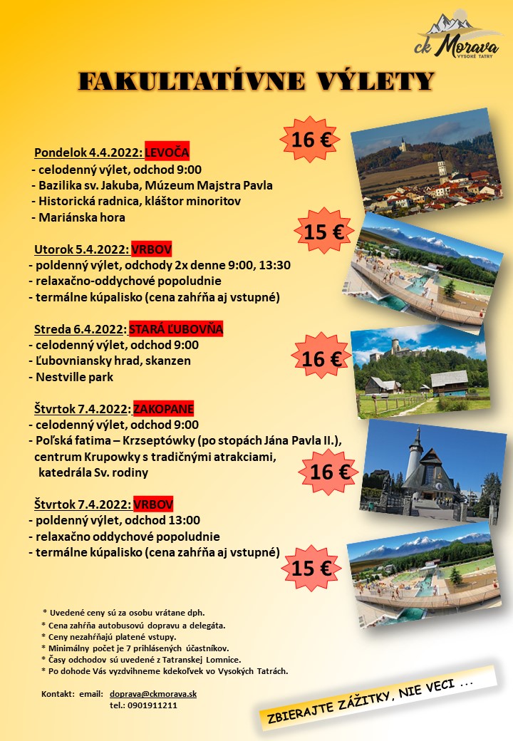 Výlety s CK Morava – STARÁ ĽUBOVŇA