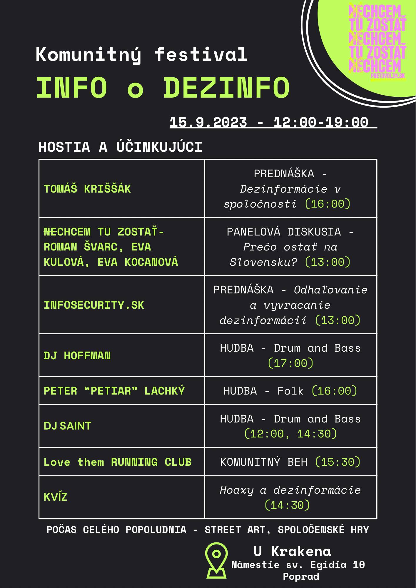 Komunitný festival: INFO o Dezinfo