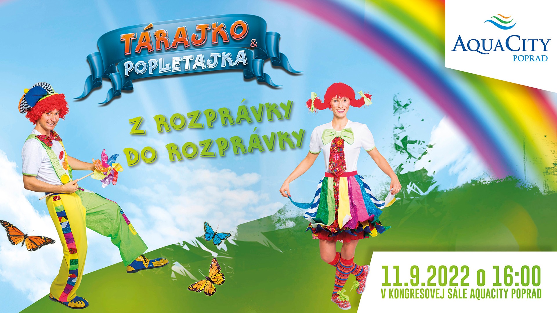 Tárajko a Popletajka v AquaCity Poprad