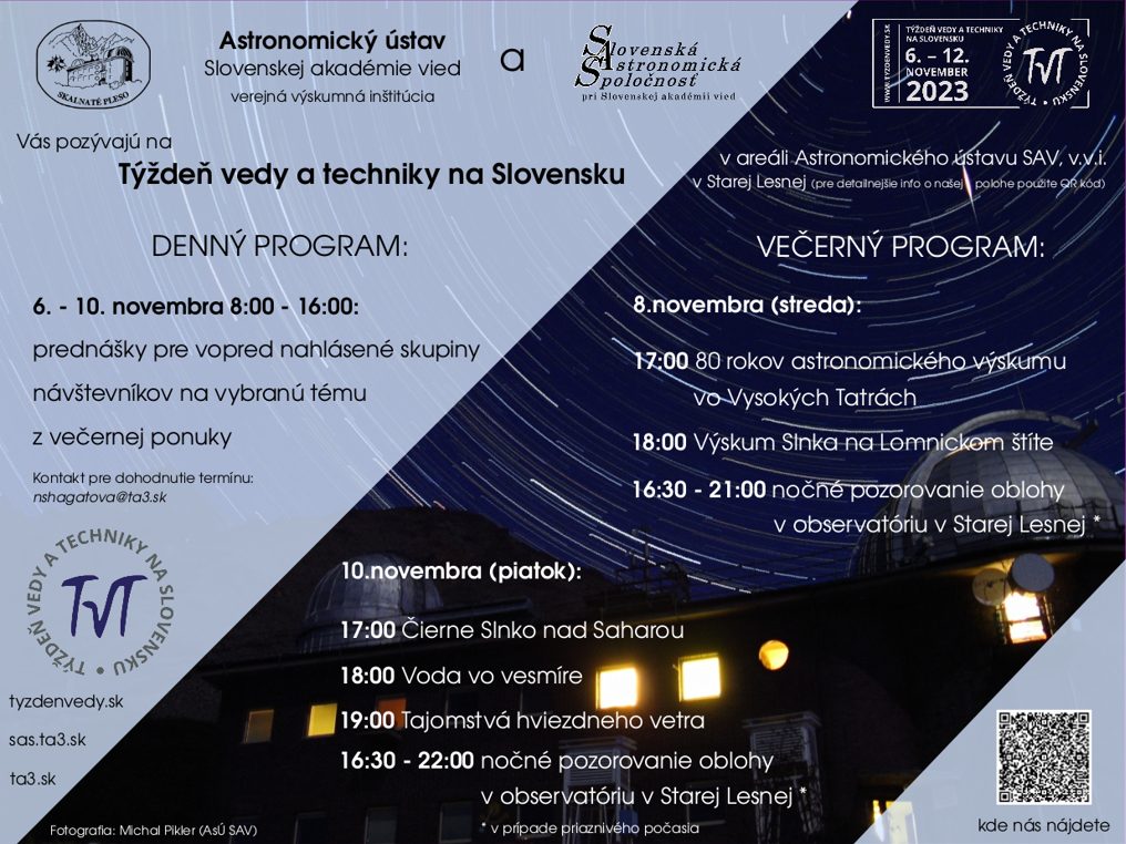 Dni vedy a techniky na Astronomickom ústave SAV, v.v.i.