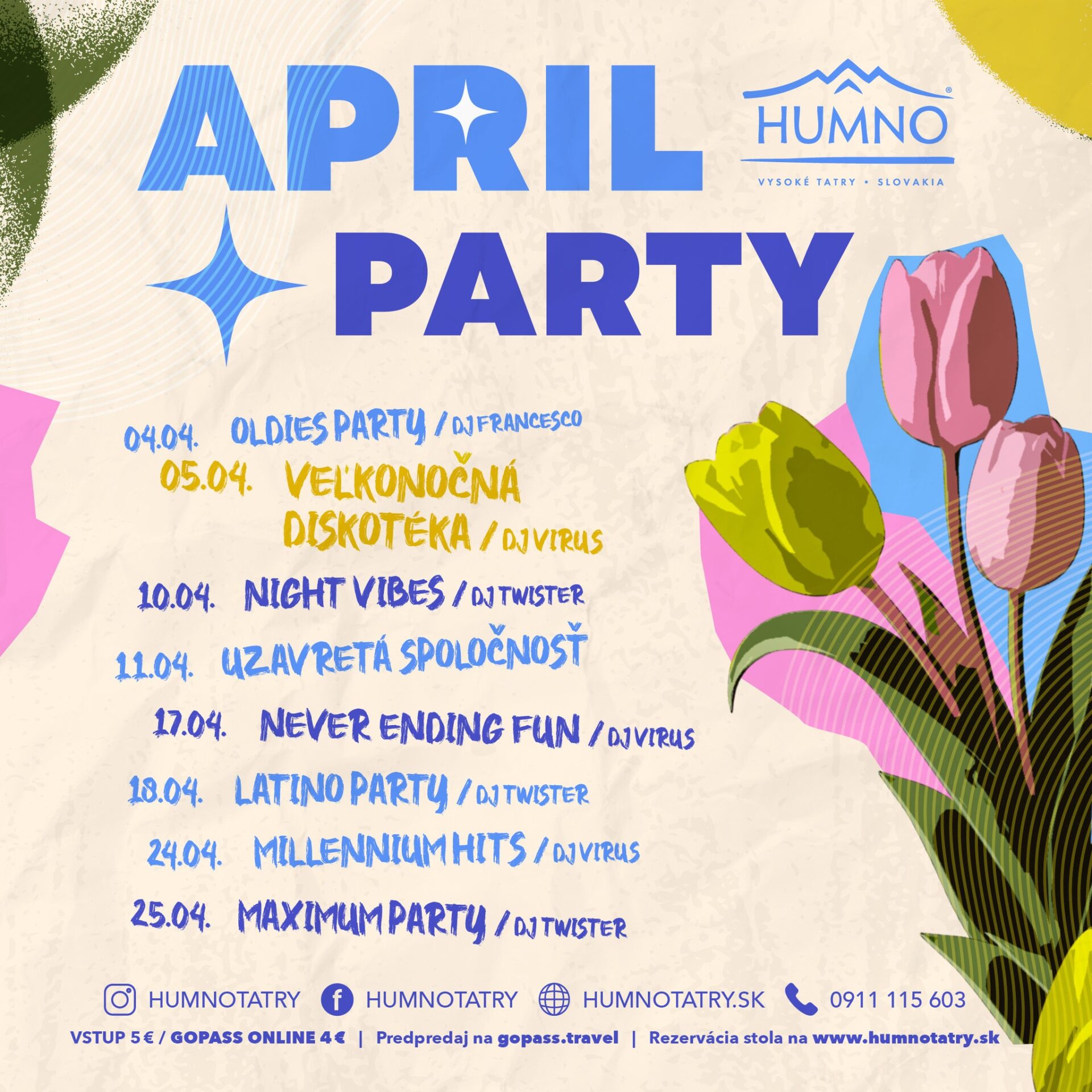 Apríl v HUMNO TATRY