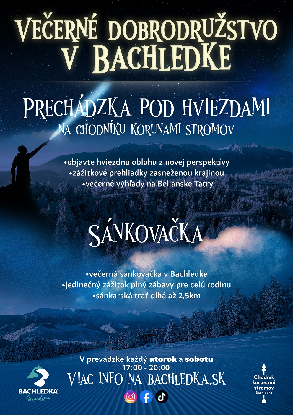 Večerné dobrodružstvo v Bachledke
