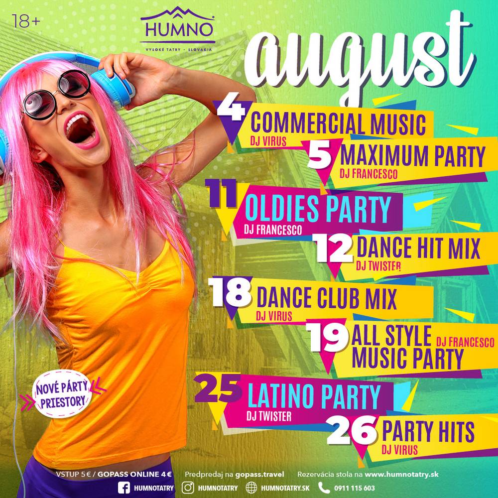 Humno Tatry – Latino party, Party hits
