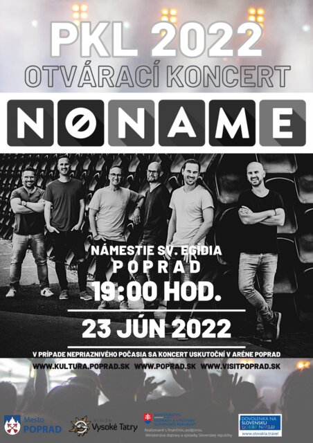 Otvárací koncert Popradského kultúrneho leta – NO NAME