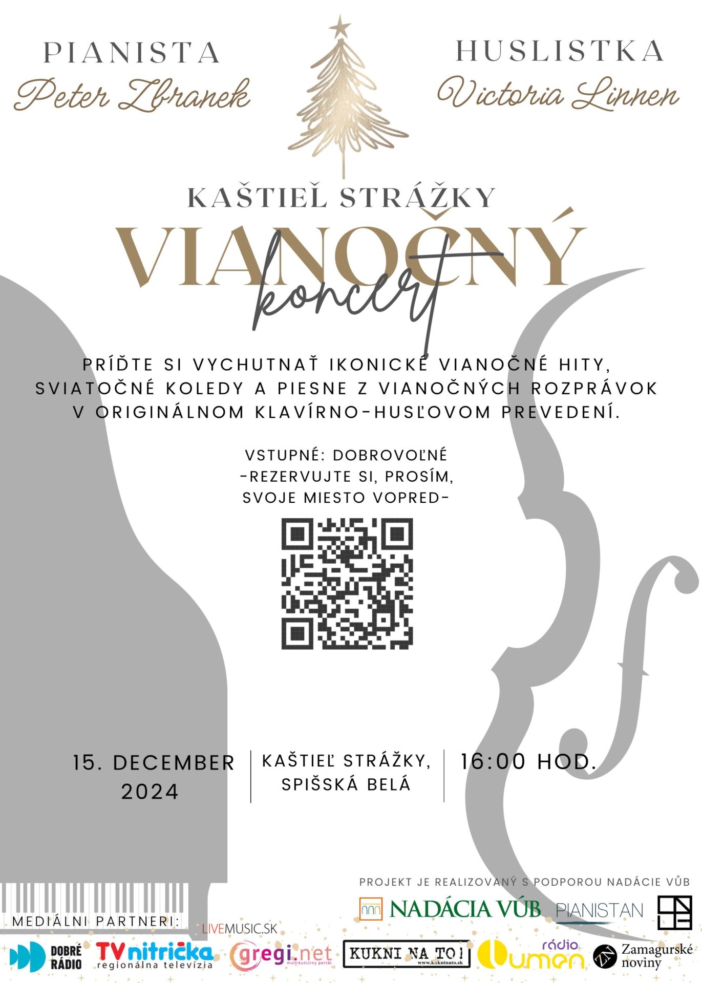 Vianočný koncert dua PV Acoustic v kaštieli Strážky