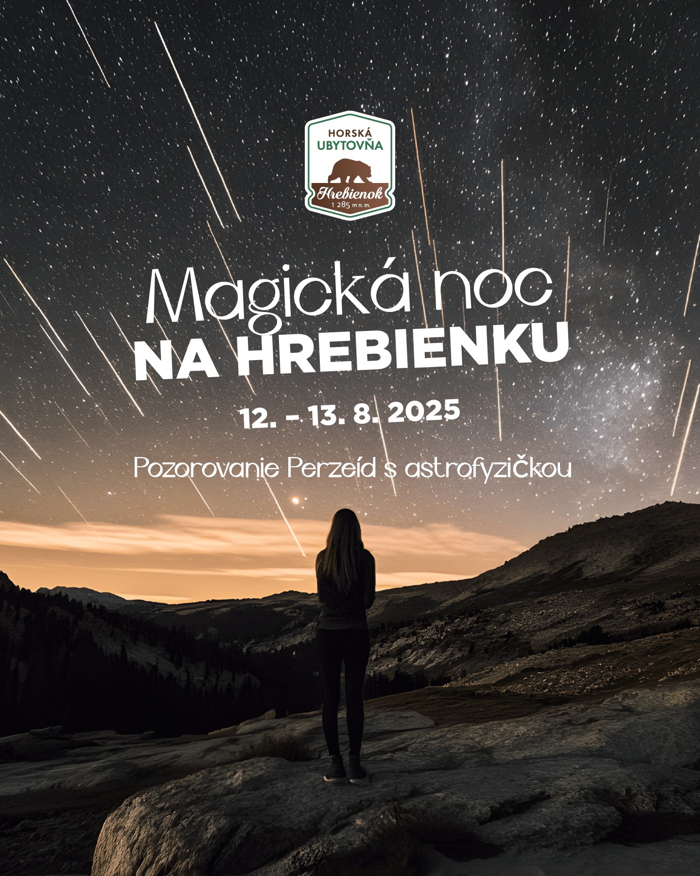Pozorovanie perzeíd na Hrebienku
