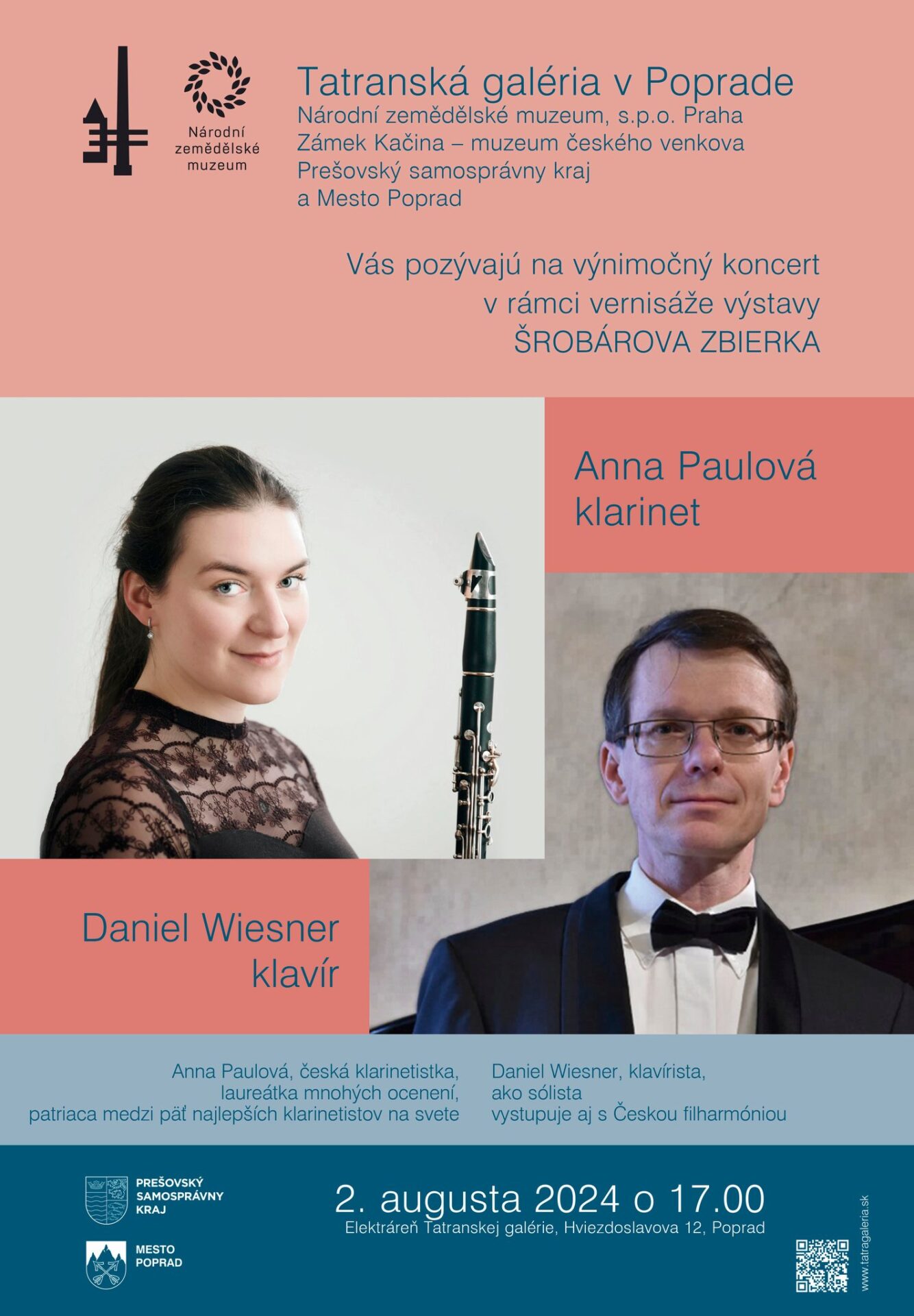 Koncert  v rámci vernisáže výstavy Šrobárova zbierka