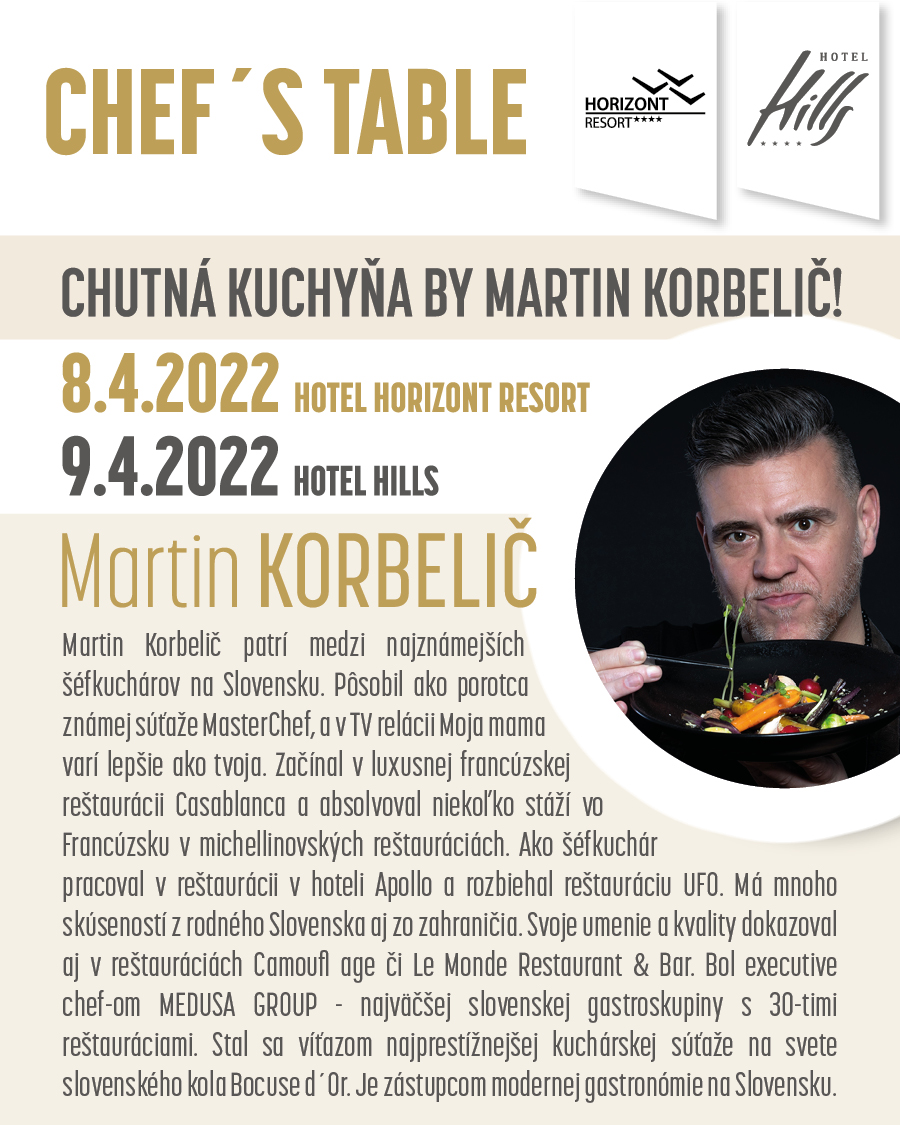 Chutná kuchyňa Martina Korbeliča