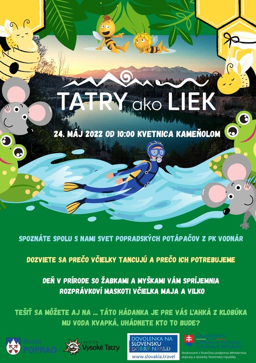 Tatry ako liek v Poprade Kvetnici pri Kameňolome