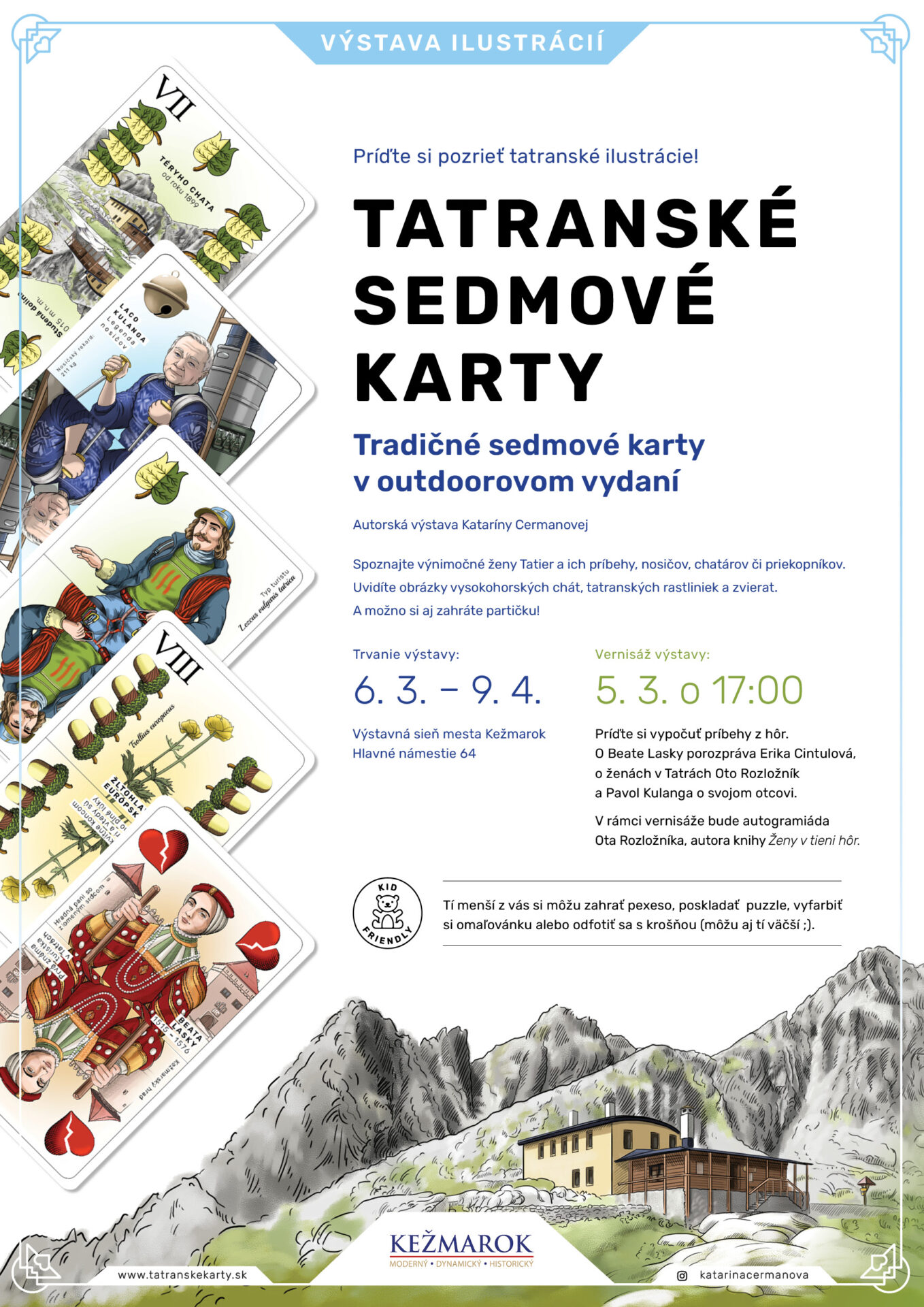 Vernisáž výstavy ilustrácií – TATRANSKÉ SEDMOVÉ KARTY