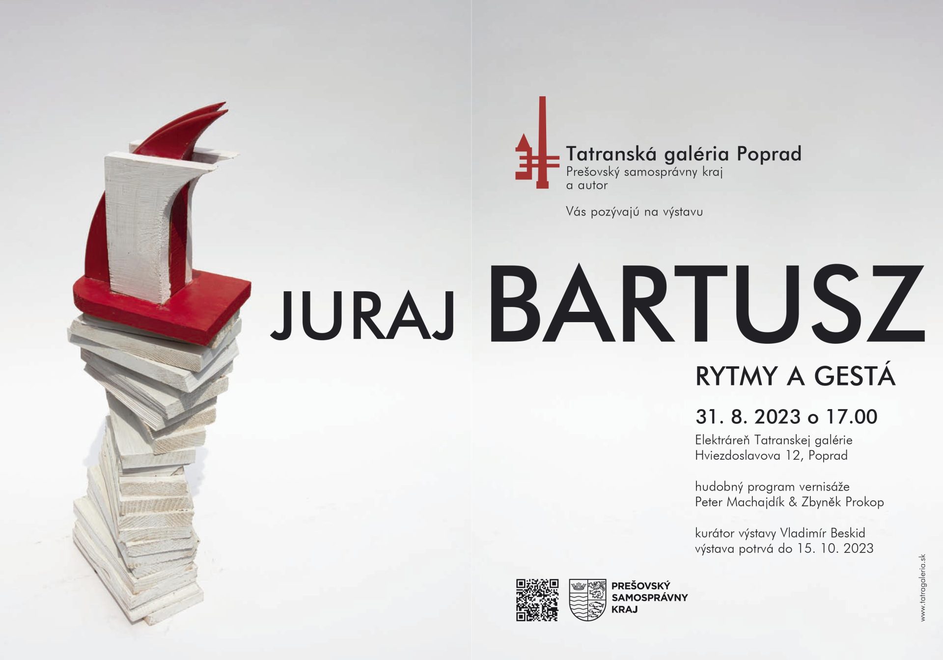 Vernisáž výstavy Juraj Bartusz – Rytmy a gestá
