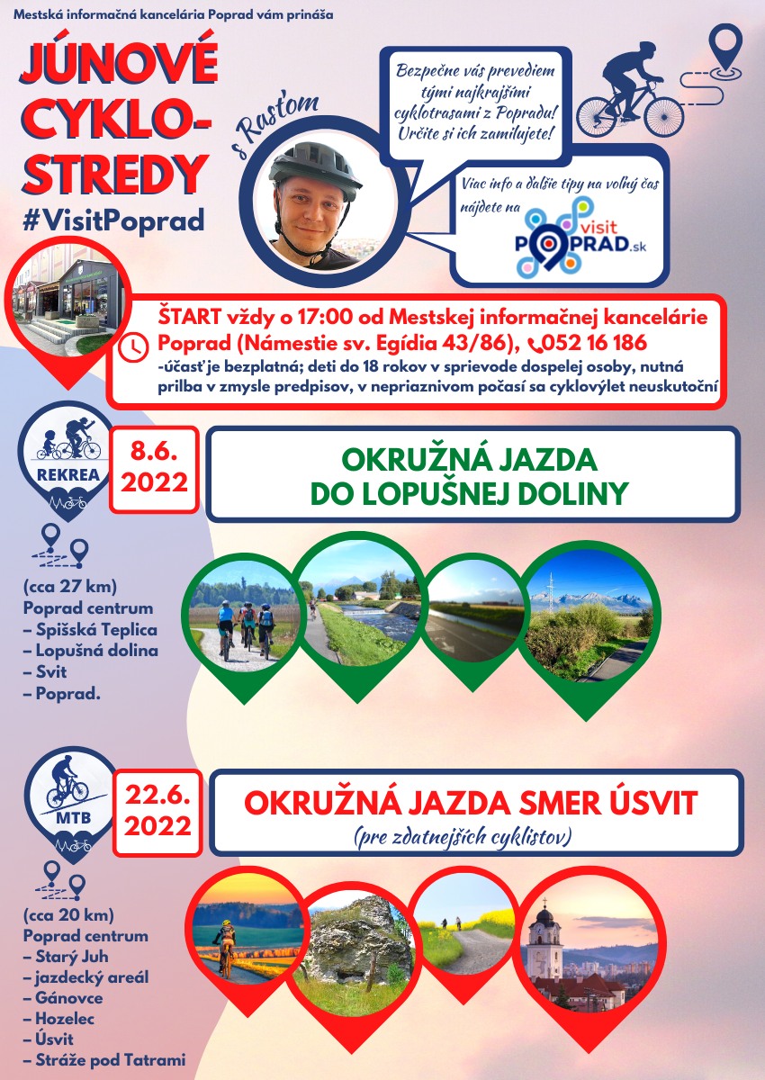 Júnová CYKLO-STREDA – Okružná jazda do Lopušnej doliny