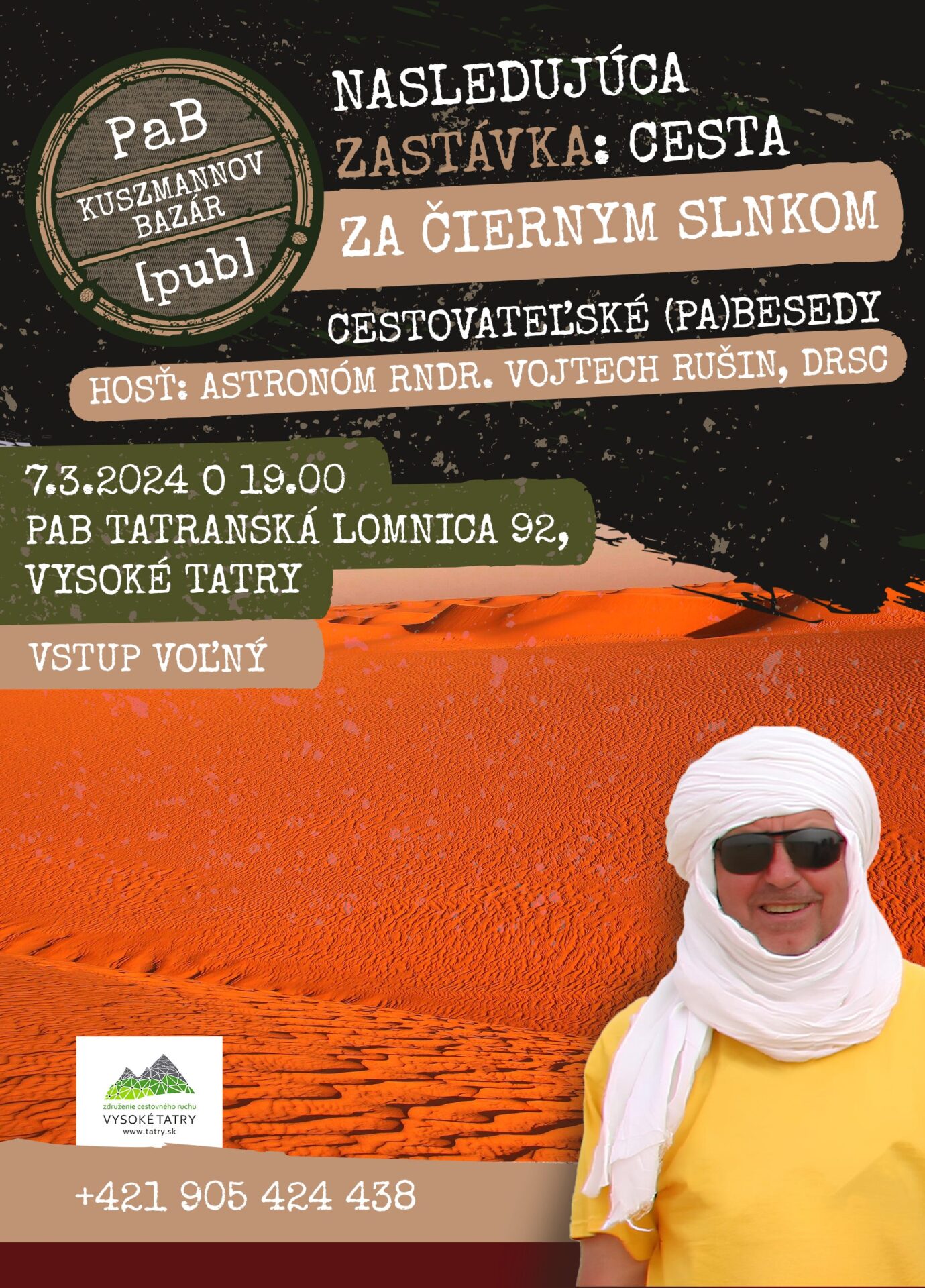 Cestovateľské (pa)besedy – Cesta za čiernym slnkom