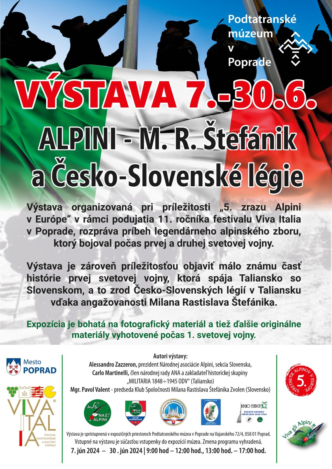 Výstava ALPINI – M. R. ŠTEFÁNIK A ČESKOSLOVENSKÉ LÉGIE