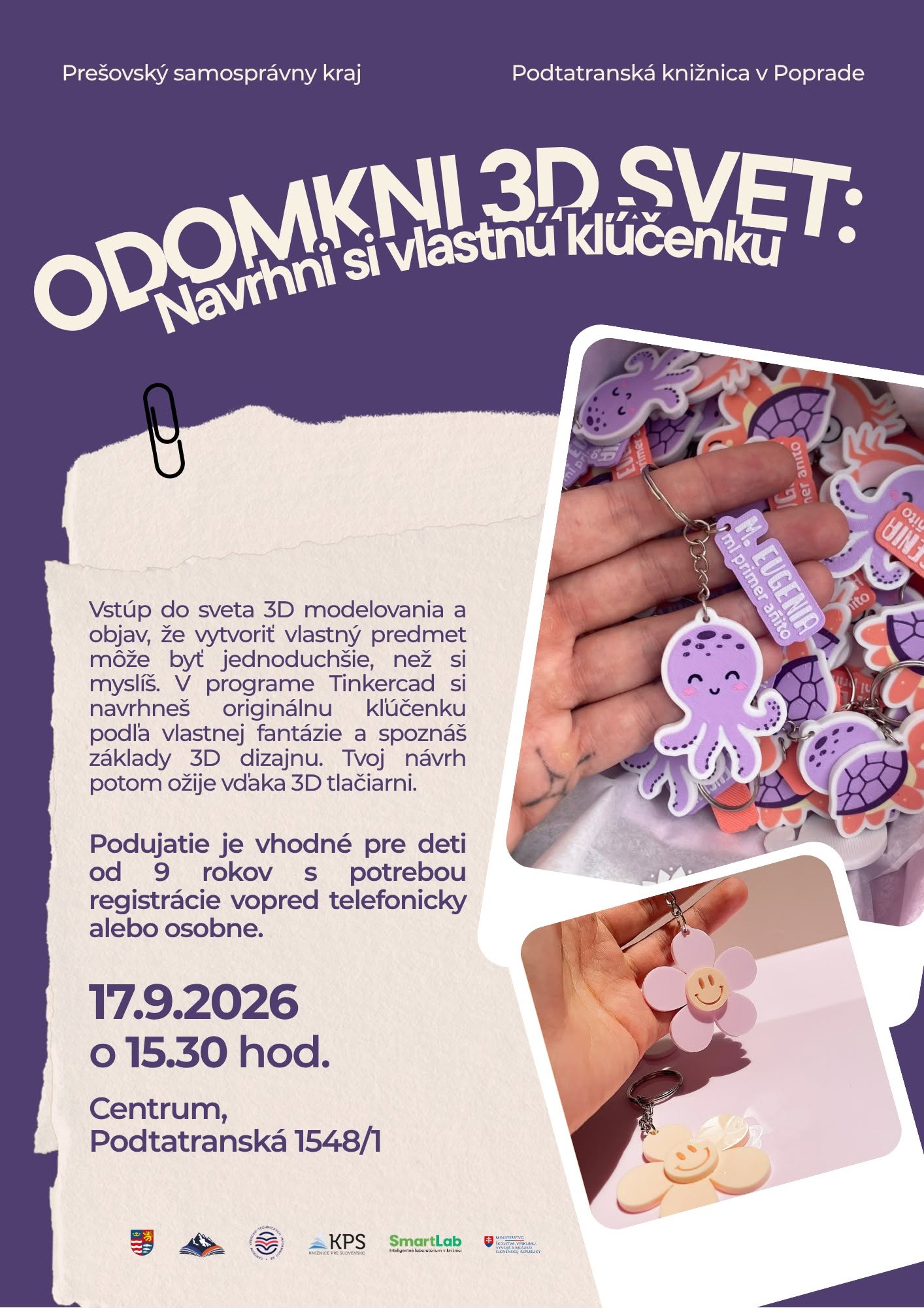 Odomkni 3D svet: Navrhni si vlastnú kľúčenku