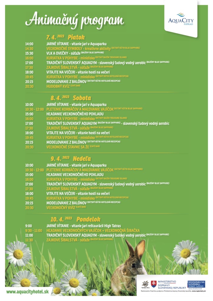 Veľkonočný animačný program v AquaCity