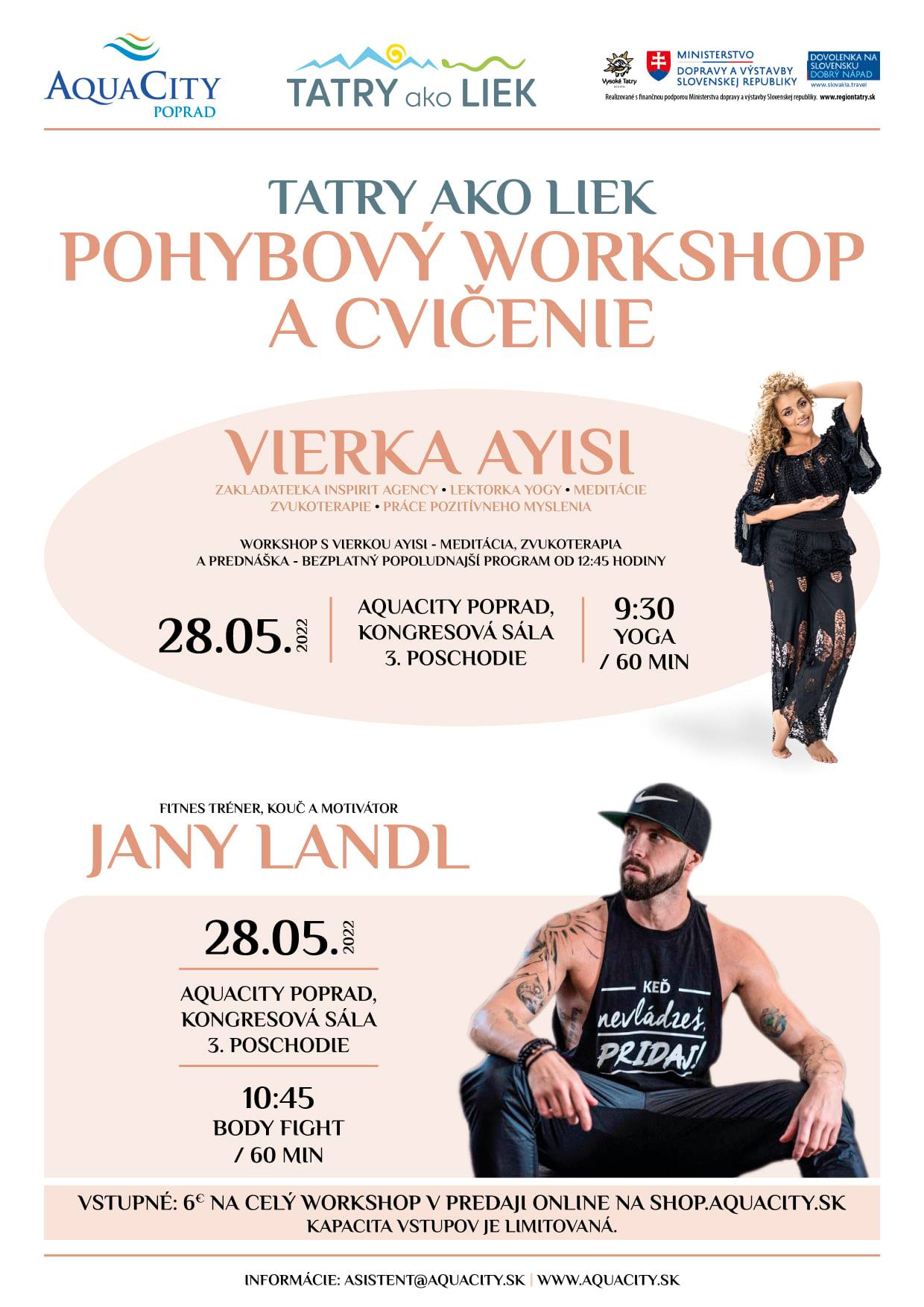 Pohybový workshop Vierka Aysi a Jany Landl