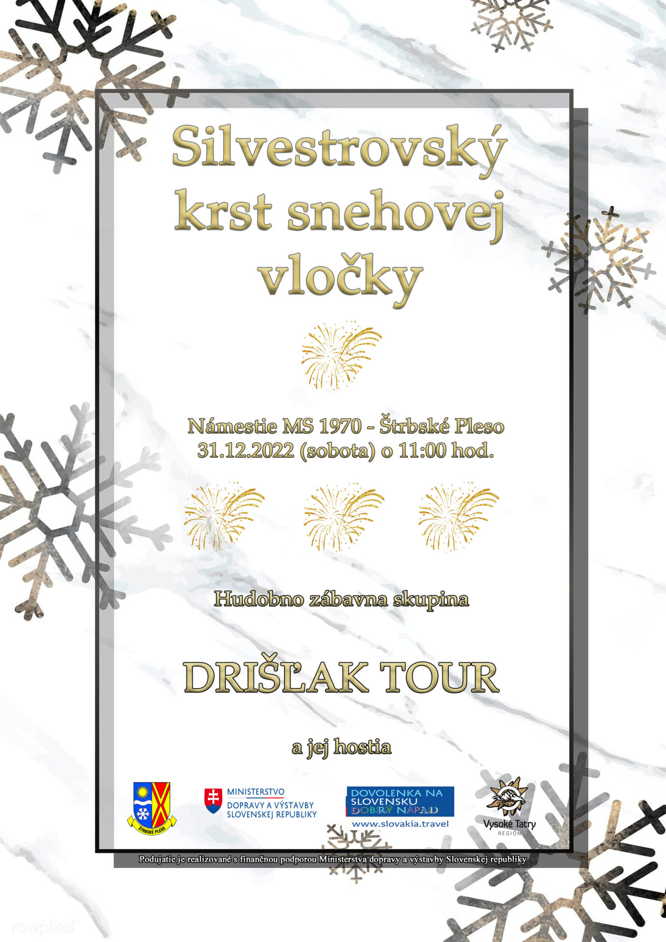 Silvestrovský krst snehovej vločky