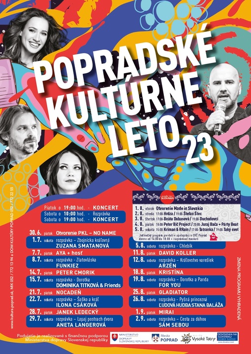 Popradské kultúrne leto – KONCERT NO NAME