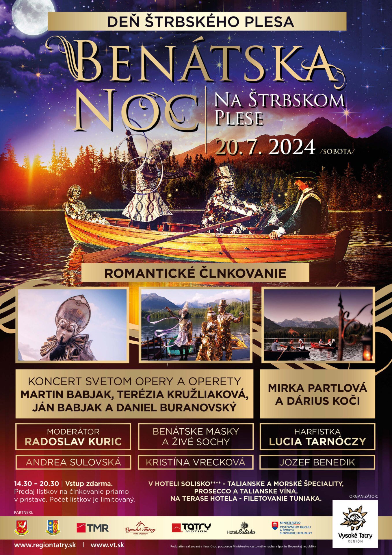 Benátska noc na Štrbskom plese