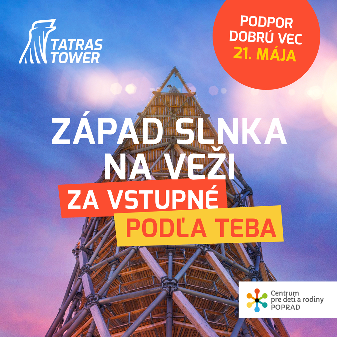 Západ slnka na veži – podpor dobrú vec!