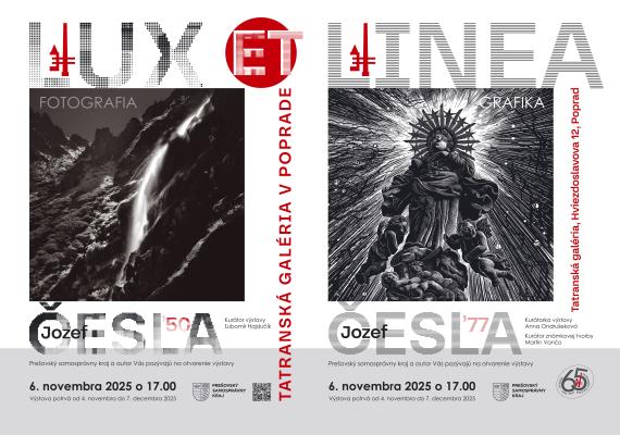 Výstava LUX ET LINEA (Jozef Česla st. a Jozef Česla ml.)