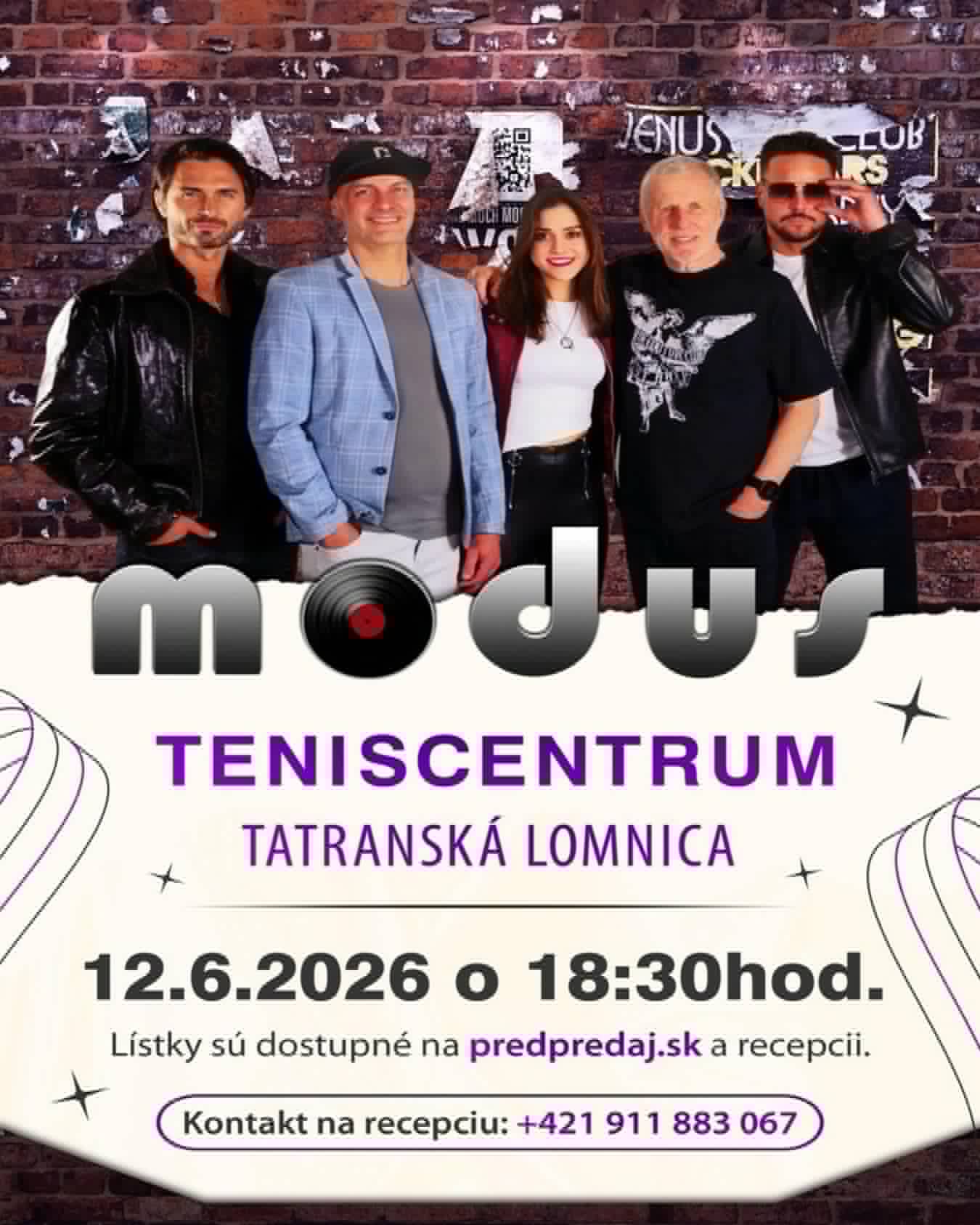 Koncert Modus –  nový termín 12.6.