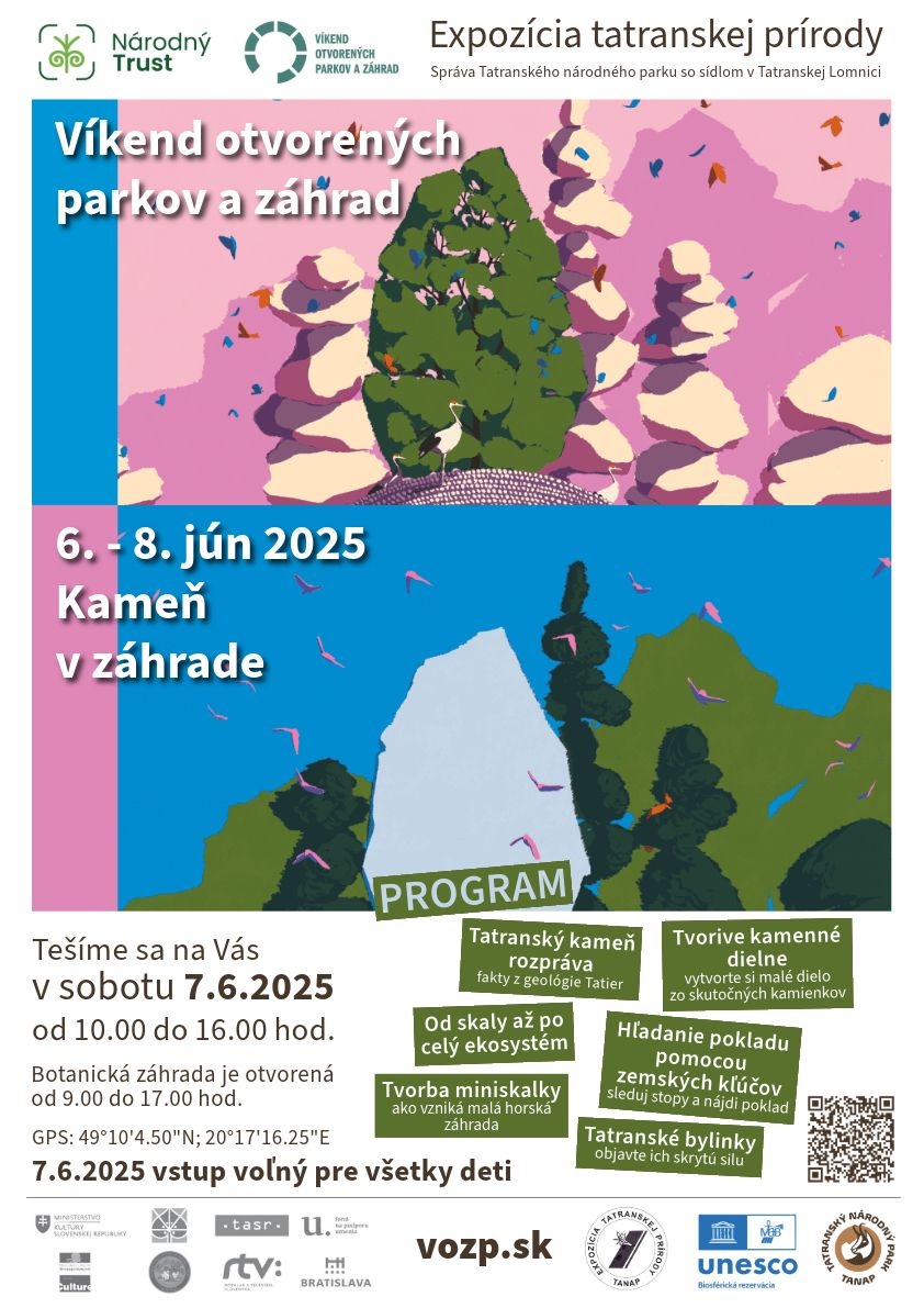 Víkend otvorených parkov a záhrad – Expozícia tatranskej prírody