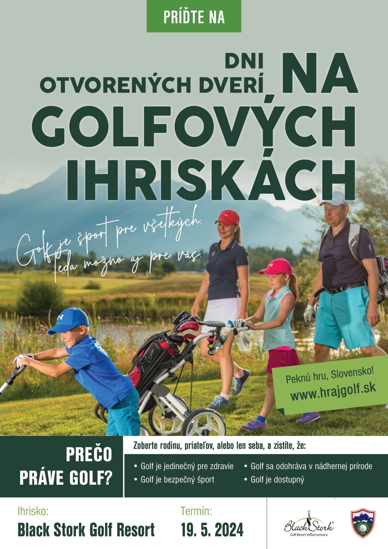 Deň otvorených dverí na golfe