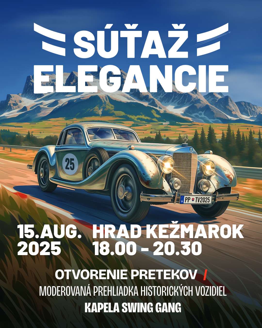 Súťaž elegancie – Tatranský Veterán 2025