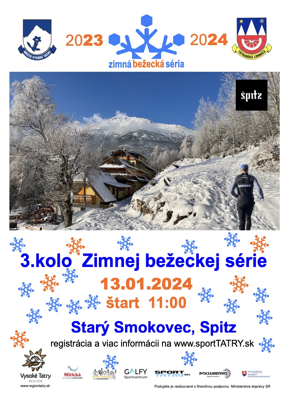 ZIMNÁ BEŽECKÁ SÉRIA 3. kolo