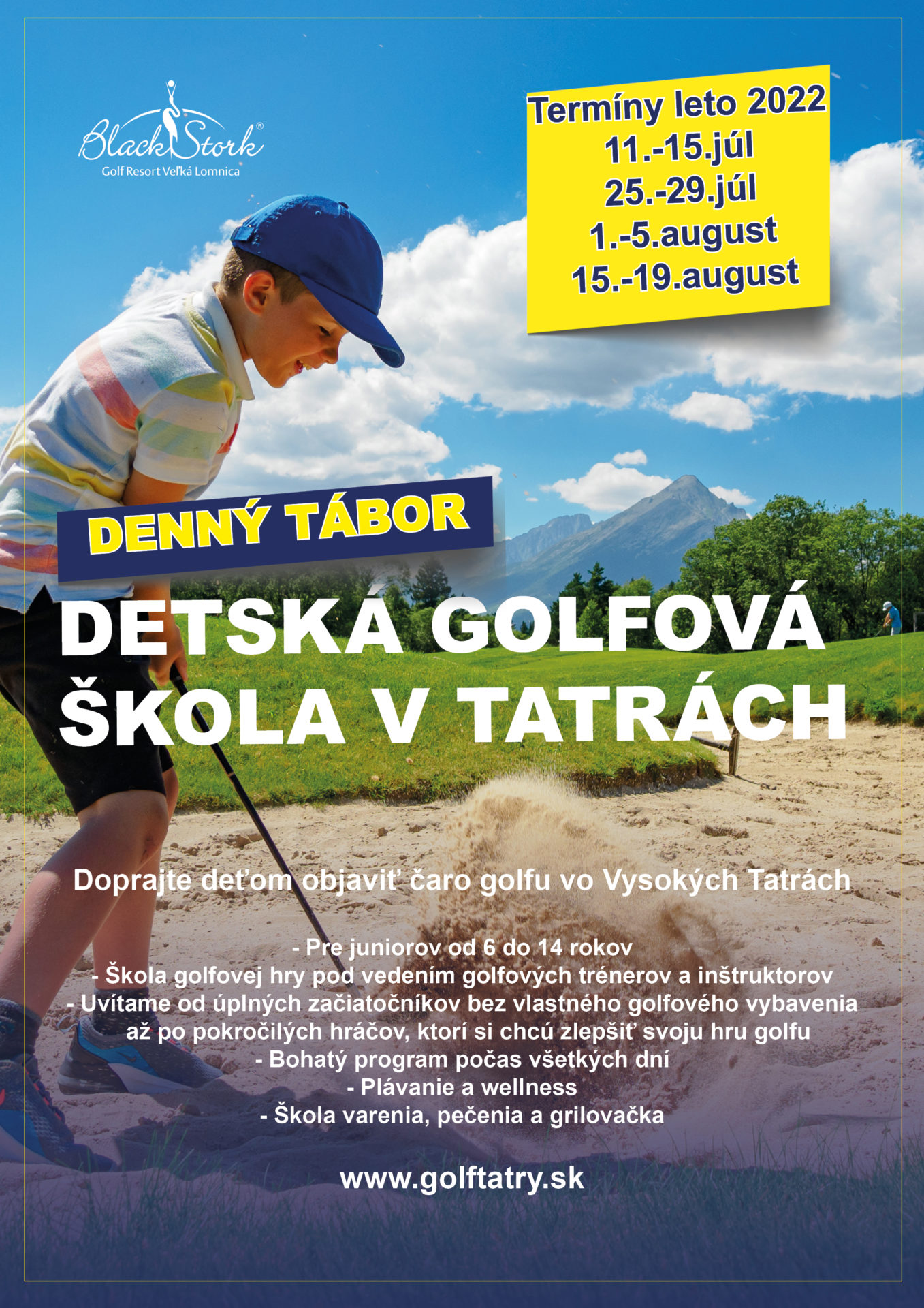 Denný tábor – Detská golfová škola